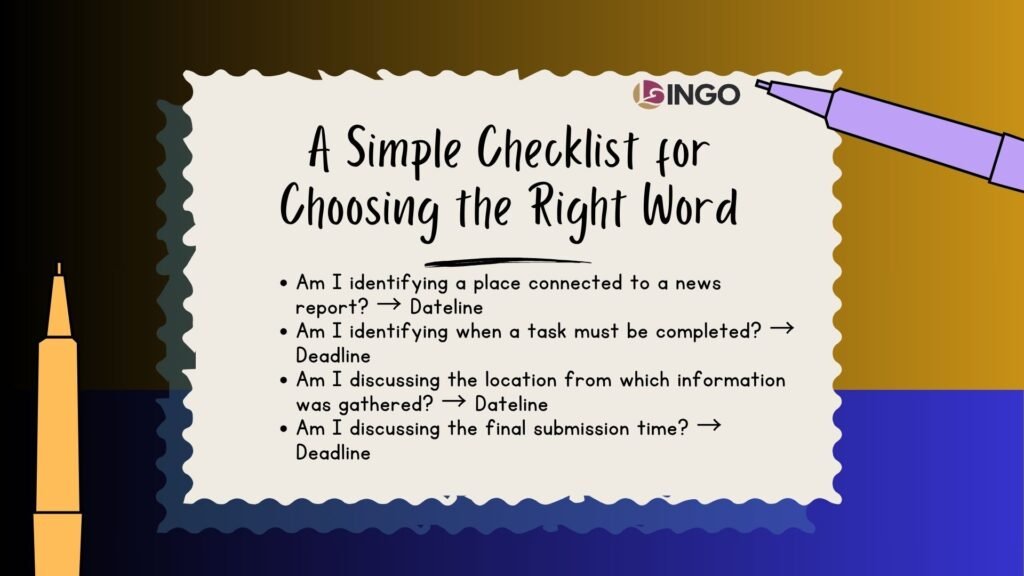 A Simple Checklist for Choosing the Right Word