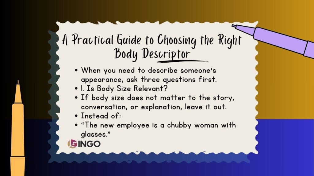 A Practical Guide to Choosing the Right Body Descriptor