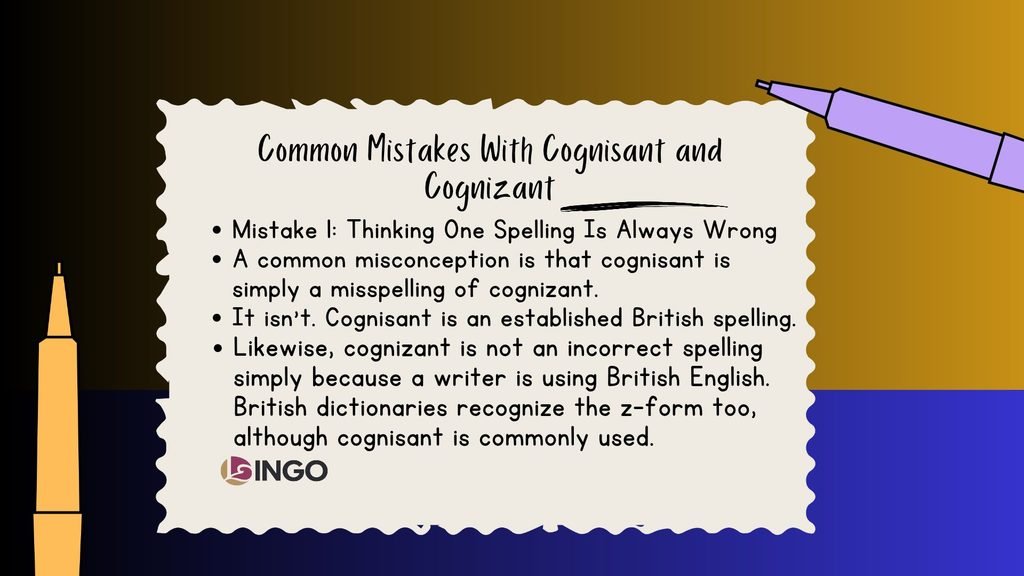Common Mistakes With Cognisant and Cognizant