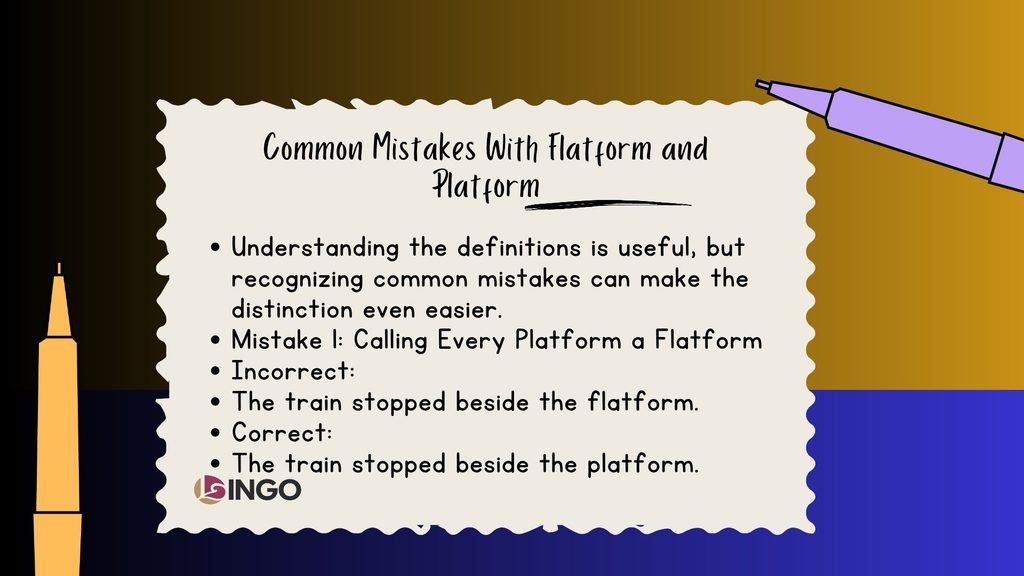 Common Mistakes With Flatform and Platform