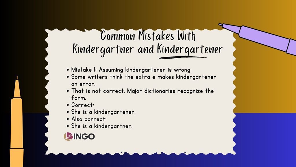 Common Mistakes With Kindergartner and Kindergartener