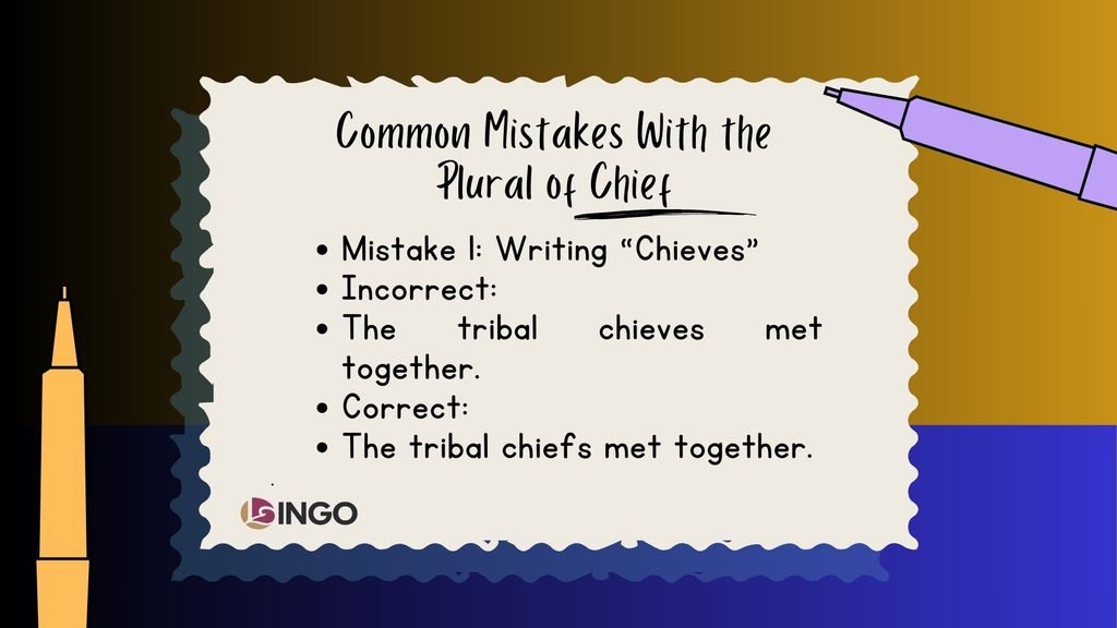Common Mistakes With the Plural of Chief