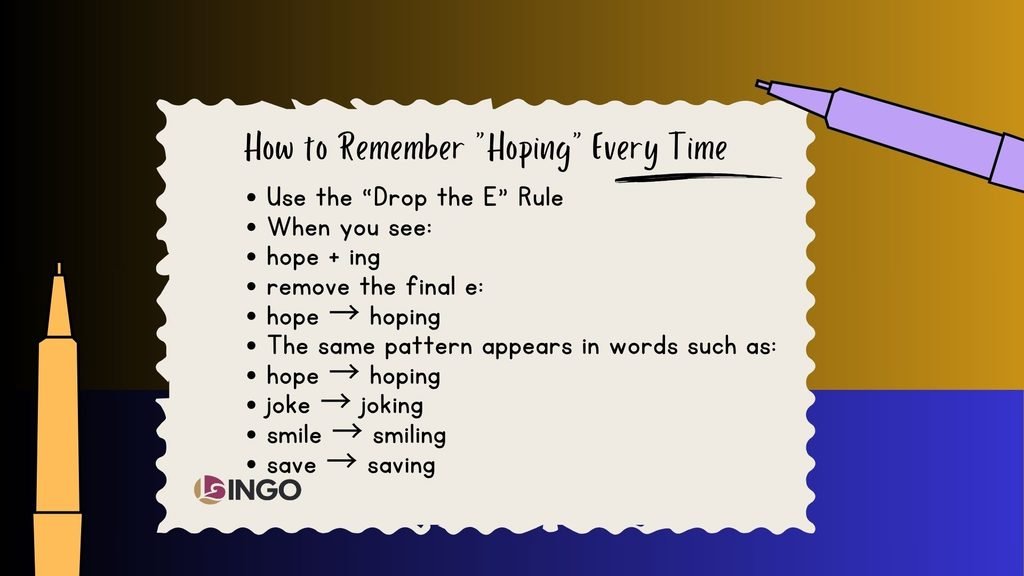 How to Remember Hoping Every Time