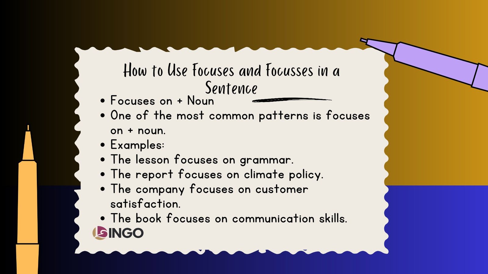 How to Use Focuses and Focusses in a Sentence