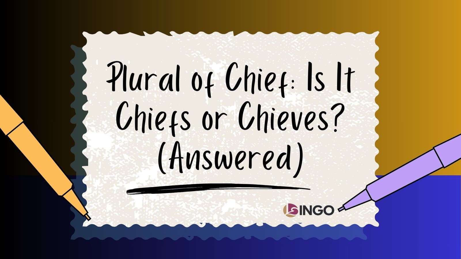 Plural of Chief Is It Chiefs or Chieves (Answered)