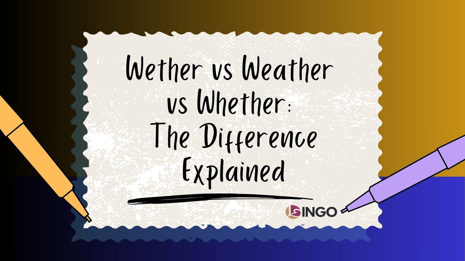 Wether vs Weather vs Whether The Difference Explained