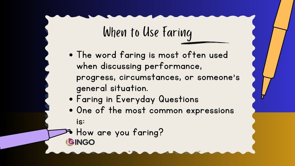 When to Use Faring