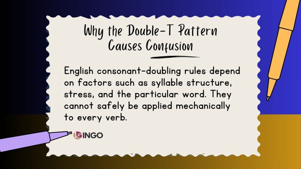 Why the Double T Pattern Causes Confusion