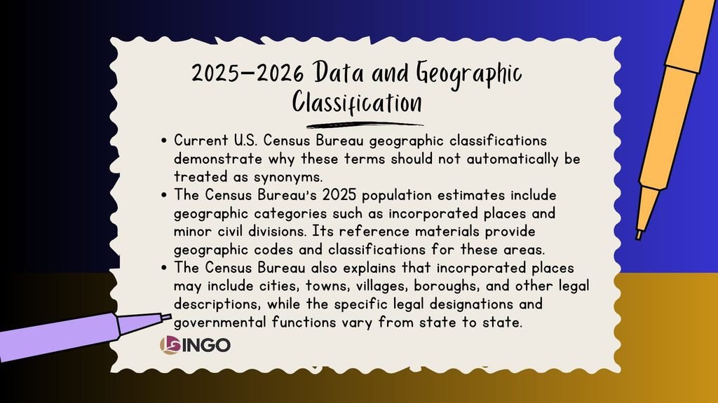 2025–2026 Data and Geographic Classification