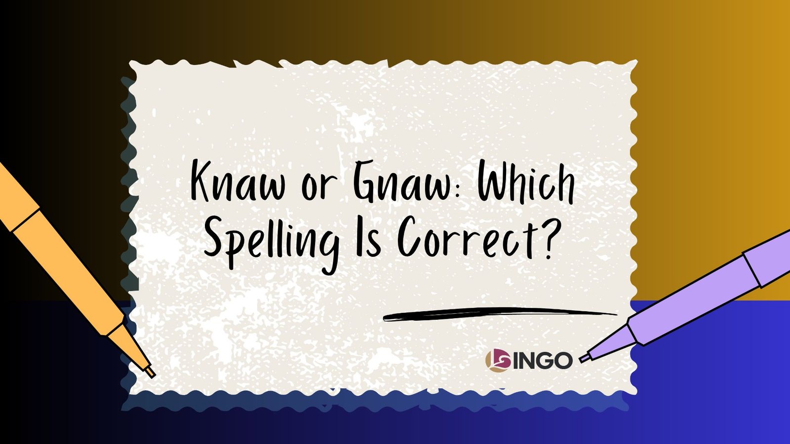 Knaw or Gnaw_ Which Spelling Is Correct_