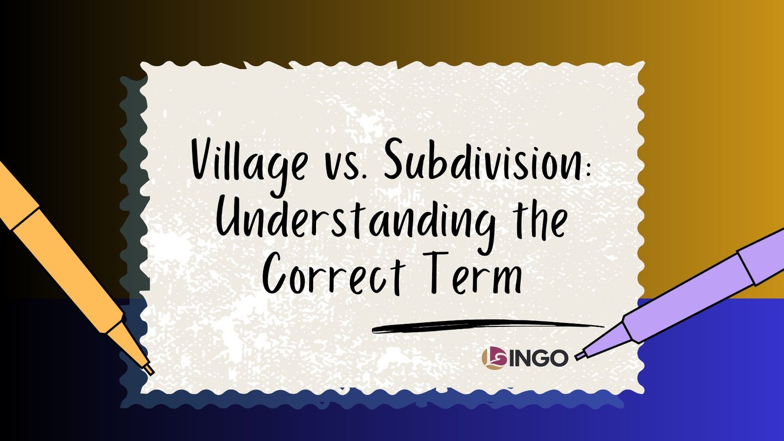 Village vs. Subdivision_ Understanding the Correct Term
